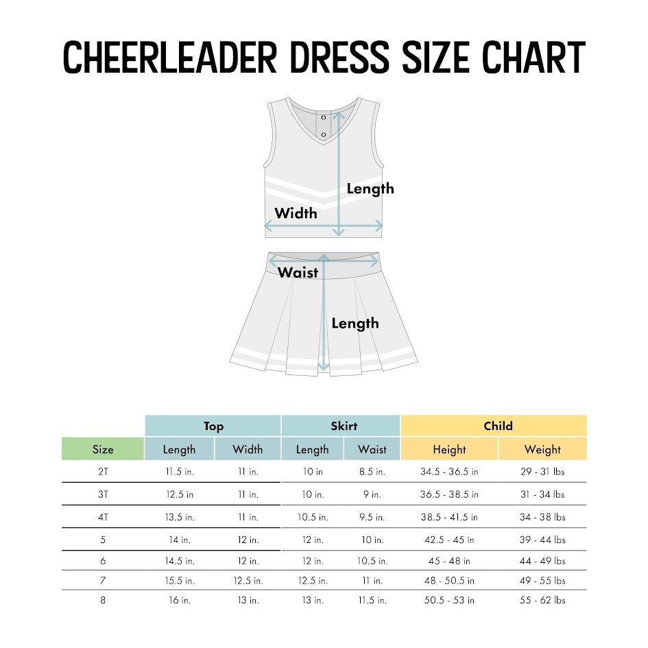 LSU Tigers Girls Cheerleader Dress 3-Piece Set Script Purple
