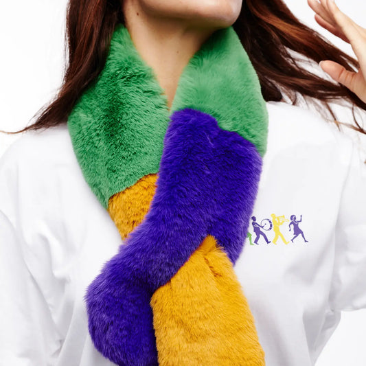 Scarf Mardi Gras Fur