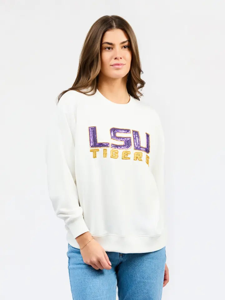 LSU Tigers Women's Sweatshirt Sarah Logo