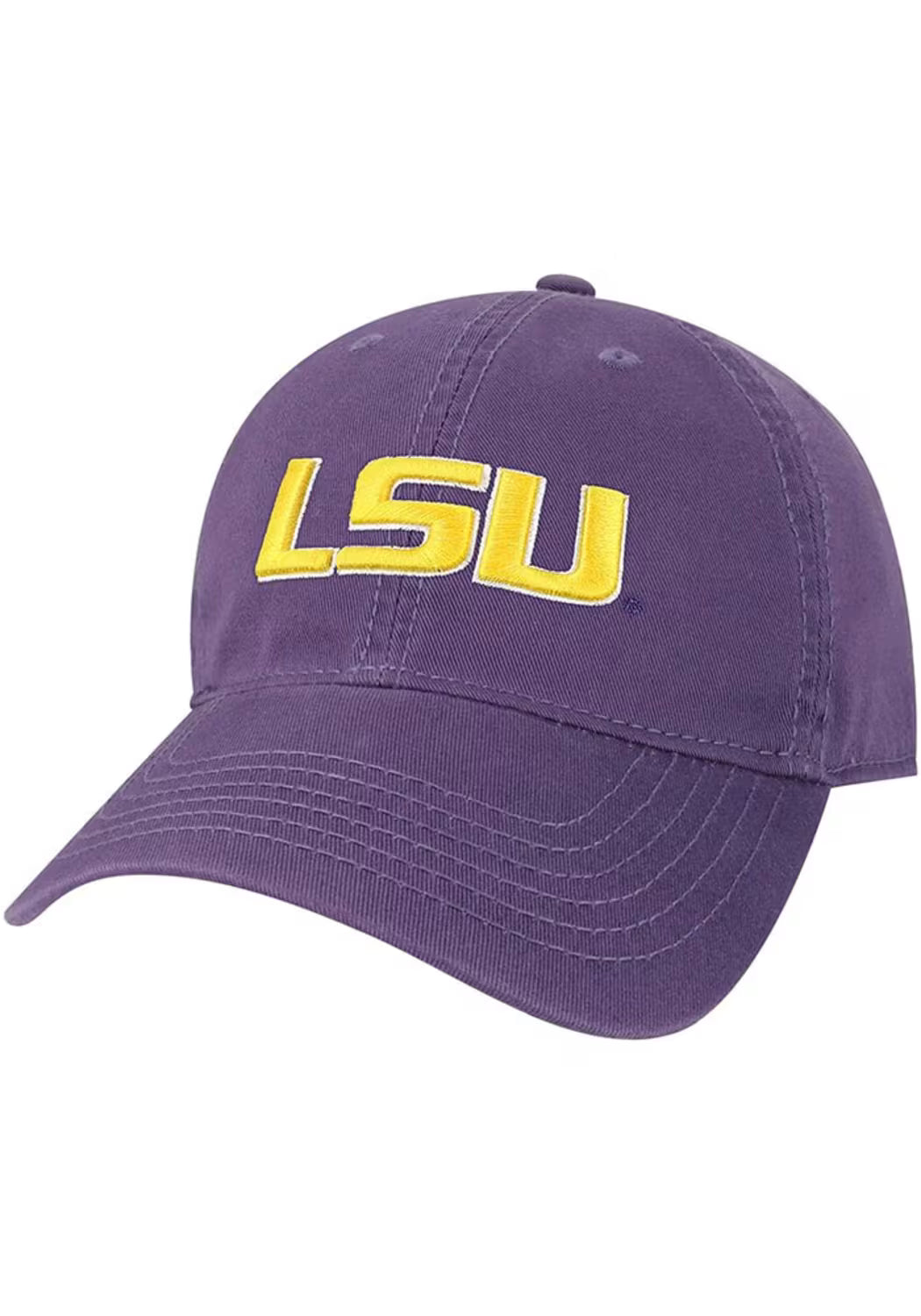 LSU Tigers Cap Purple HTA Athletic Block Champ Letter