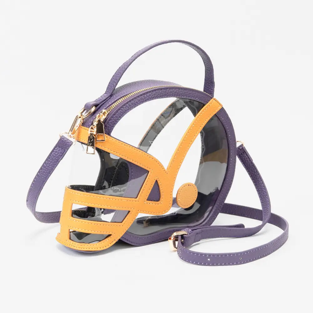 Handbag Gameday Transparent Football Shaped Crossbody