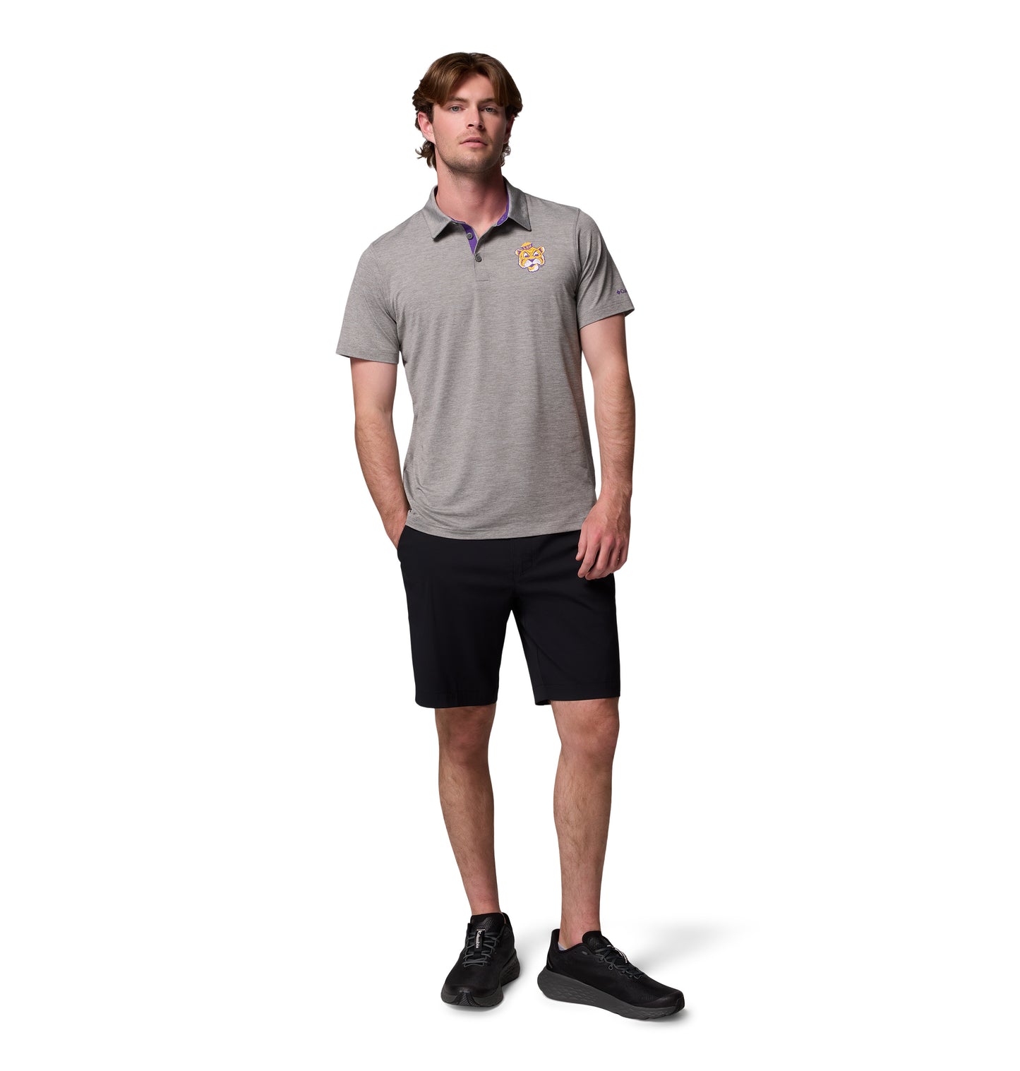 LSU Tigers Men's Columbia Polo Tech Trail
