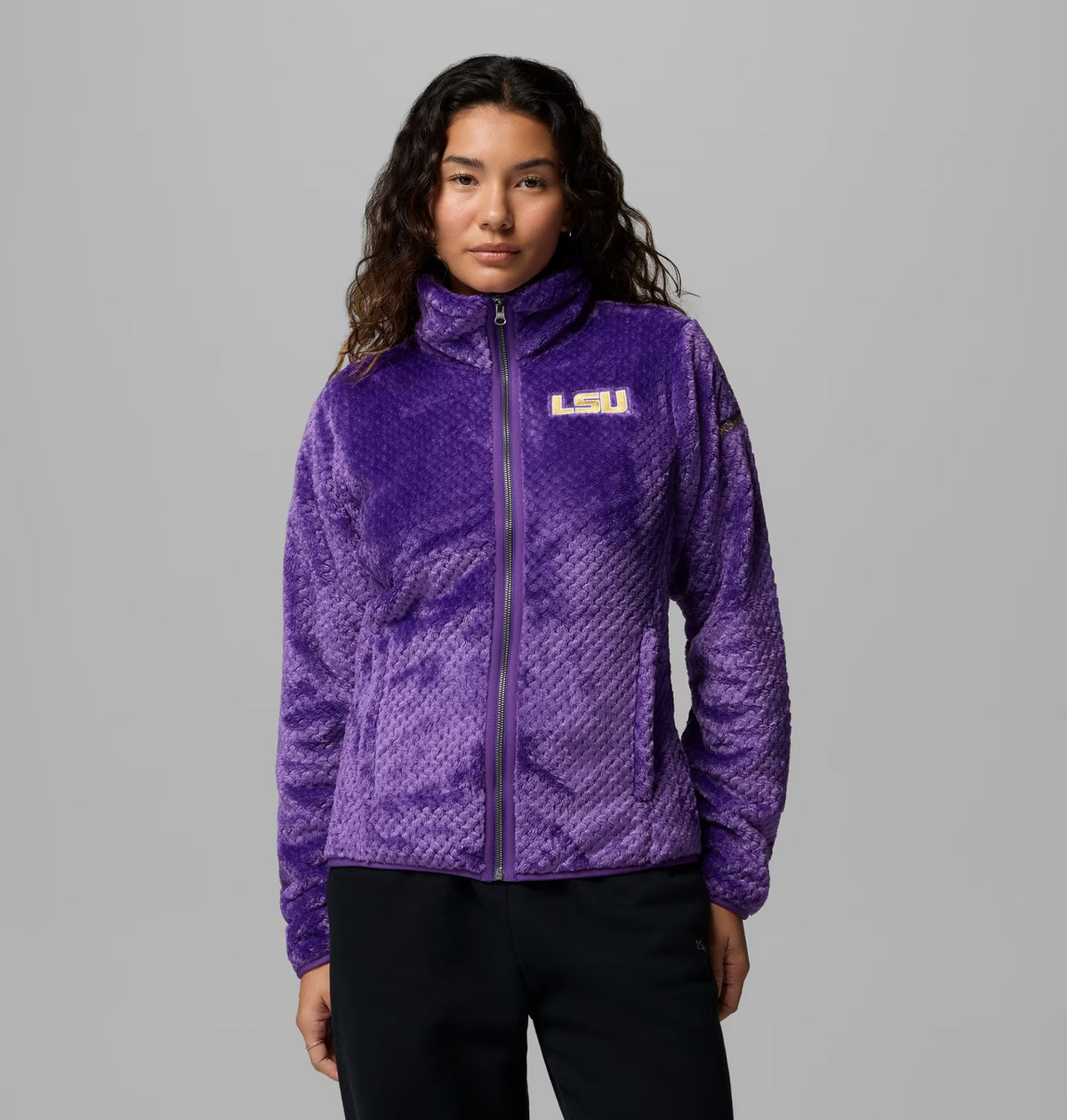 LSU Tigers Women's Columbia Fire Side Sherpa Full-Zip