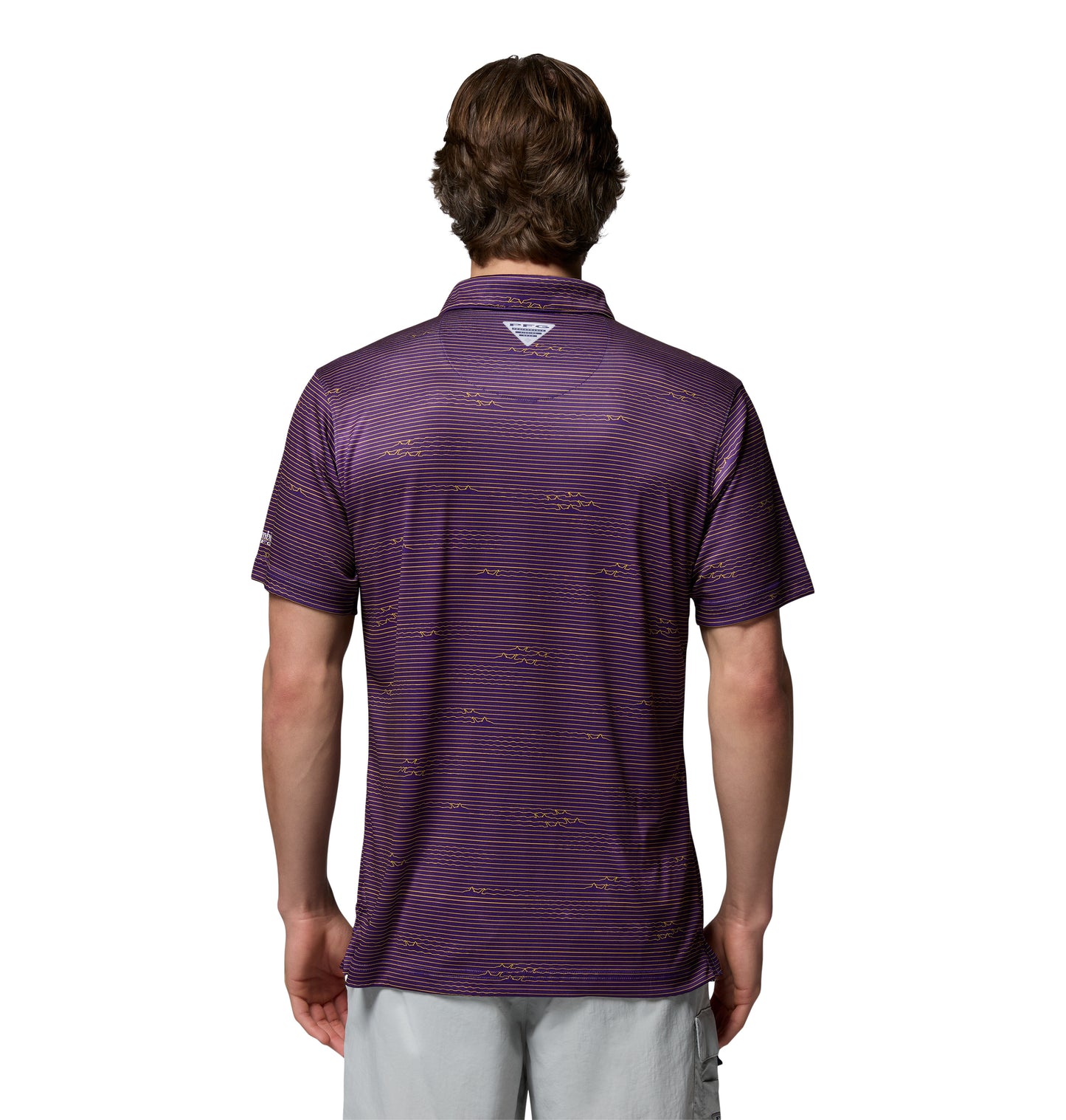LSU Tigers Men's Columbia Super Terminal Tackle Polo Sp 26
