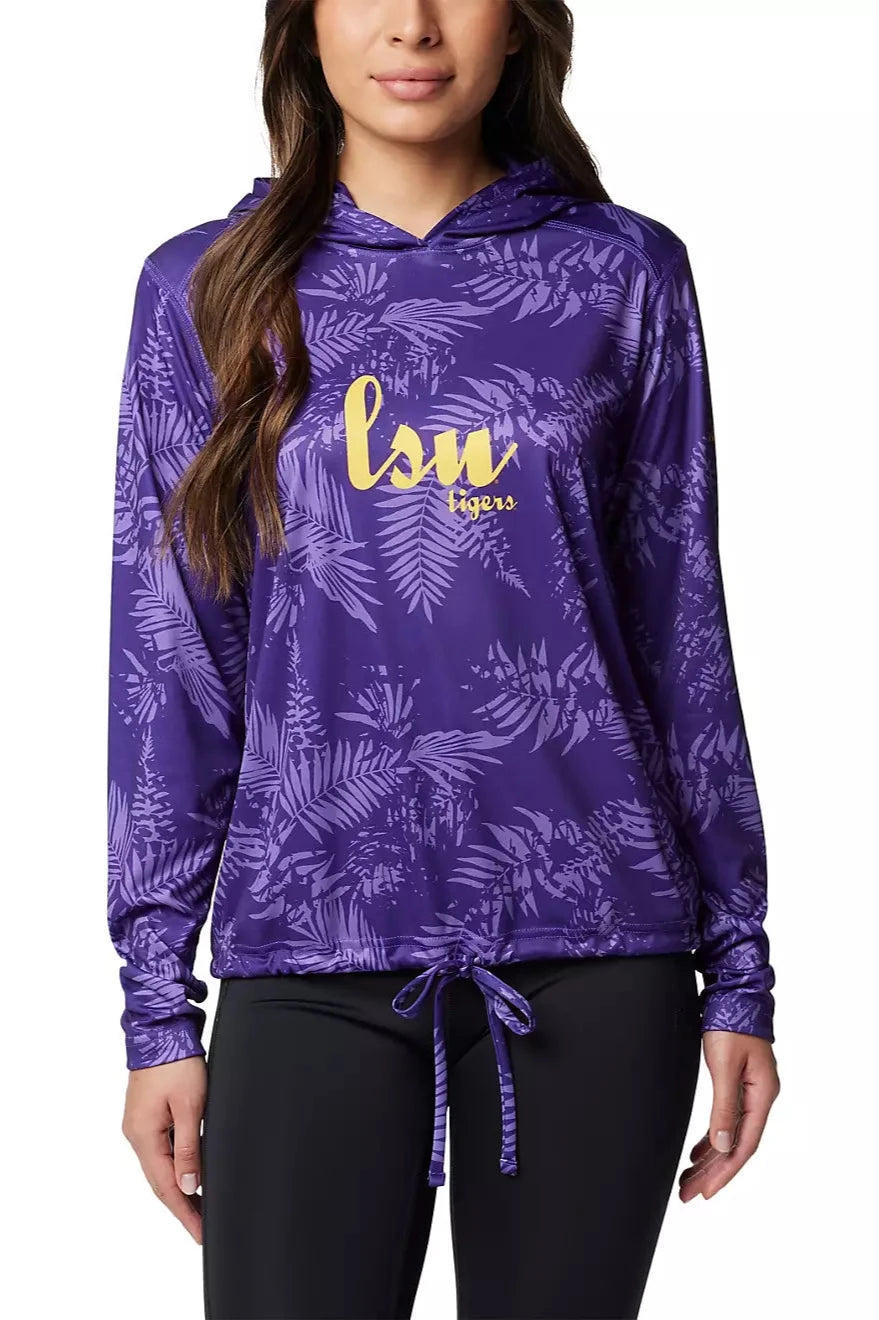 LSU Tigers Women's Columbia Summerdry Printed Hoodie