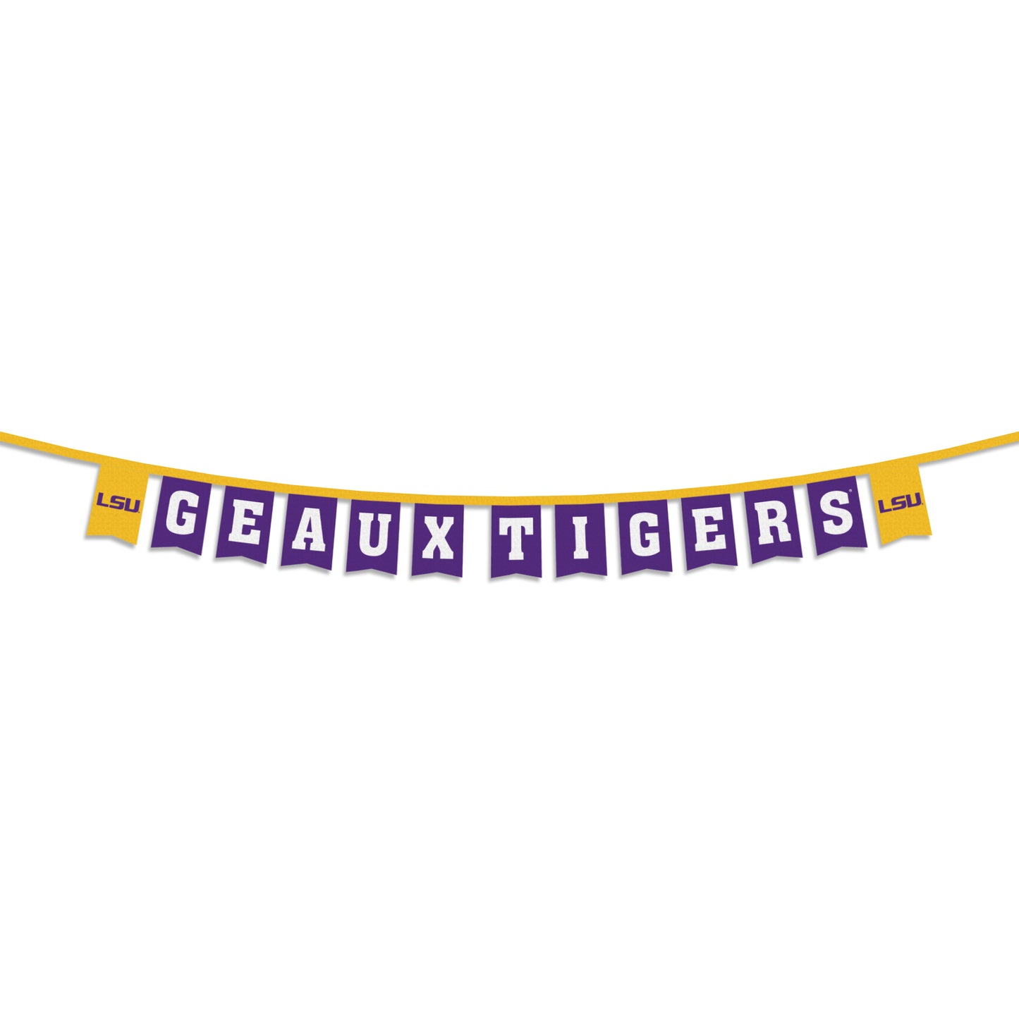 LSU Tigers Banner Party String 8"