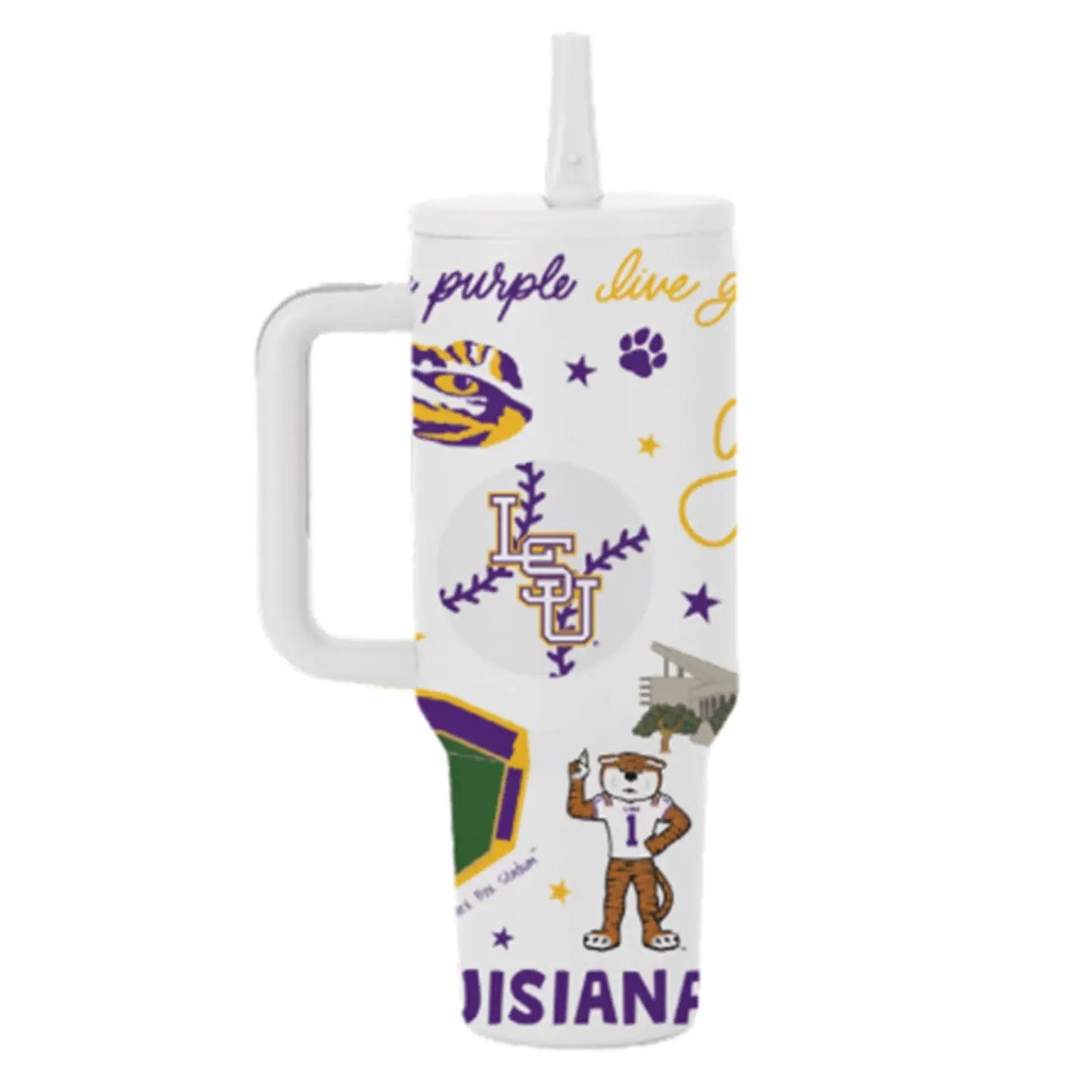 LSU Tigers Tumbler To GO 30oz