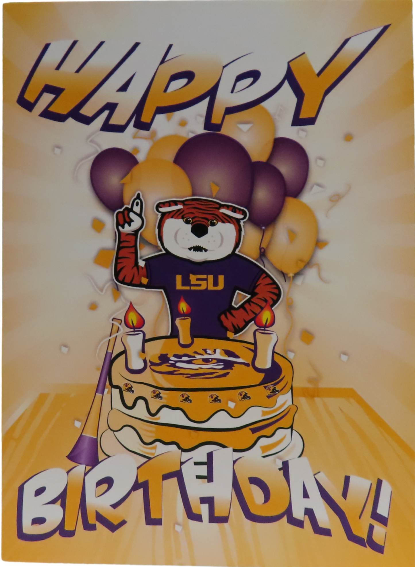 LSU Tigers Birthday Card Tiger