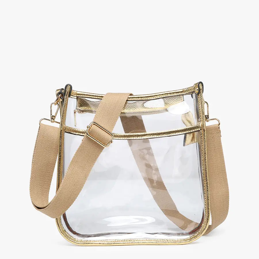 Bag Posie Clear Crossbody with Vegan Leather