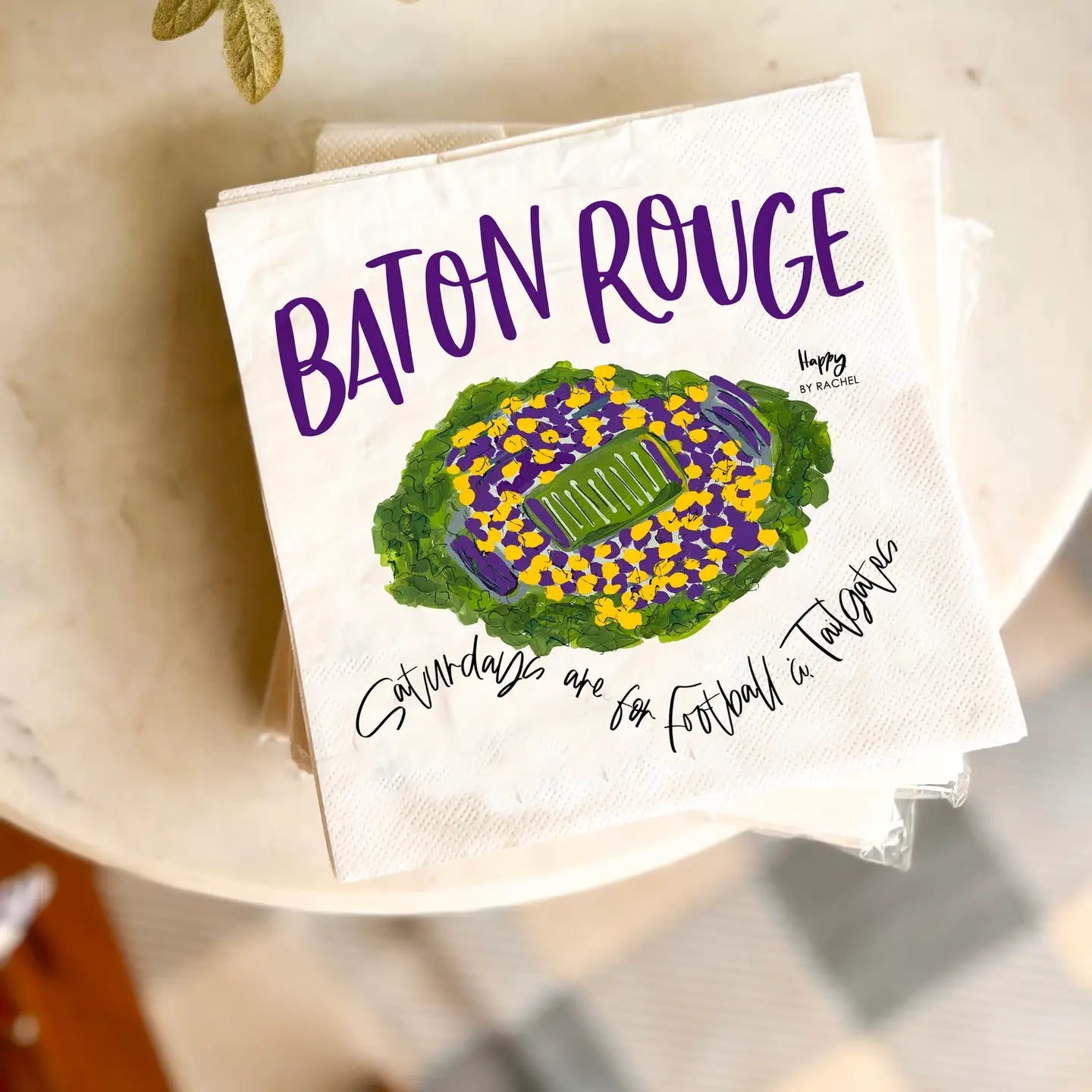 Napkins Baton Rouge Tailgate Louisiana Pack of 20 Lunch Size