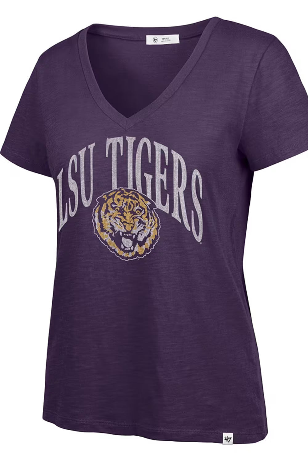 LSU Tigers Women's T-Shirt Tried and True Slub V-Neck