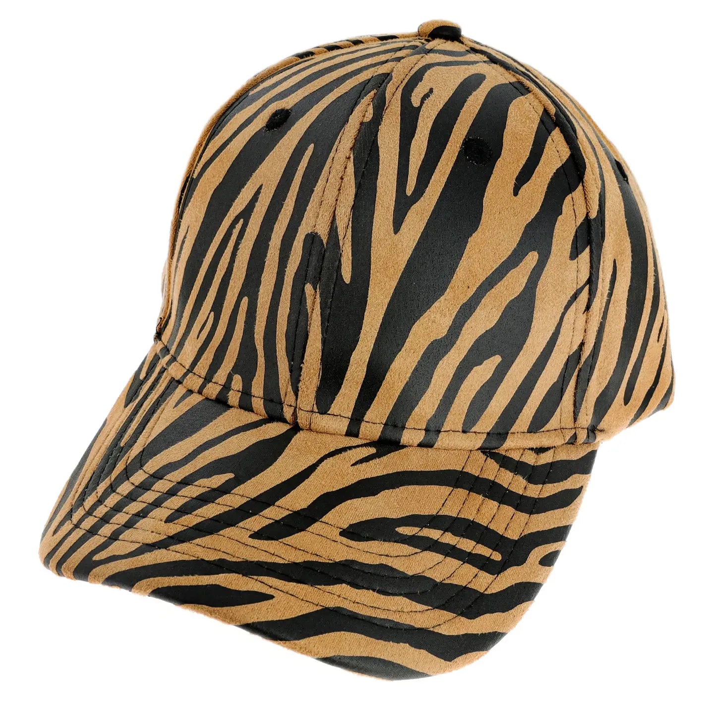 Cap Baseball Zebra Print Women's