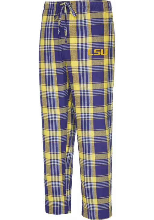 LSU Tigers Men's Hawthorn Pajama Pants Purple & Gold