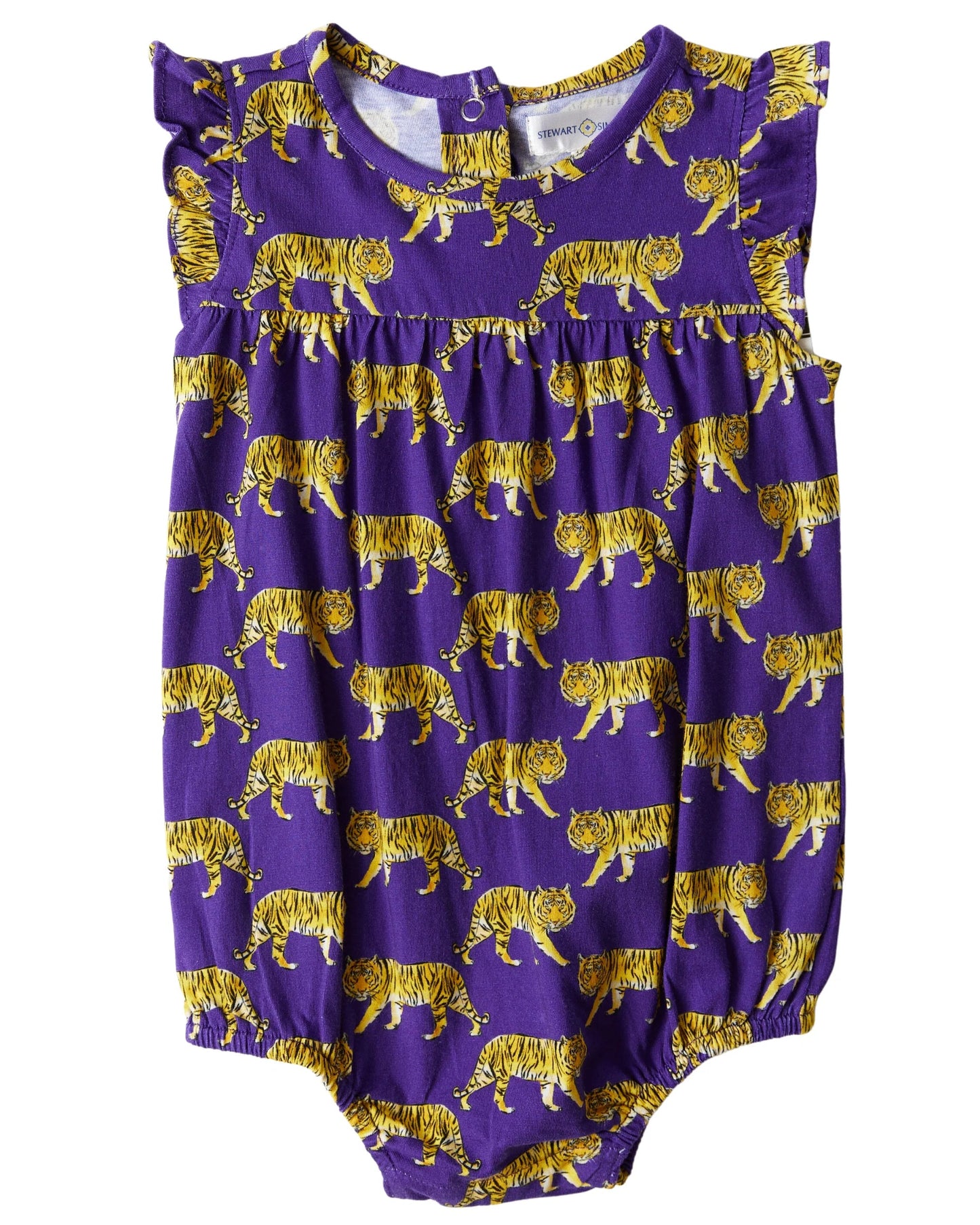 LSU Tigers Romper Flutter Sleeve