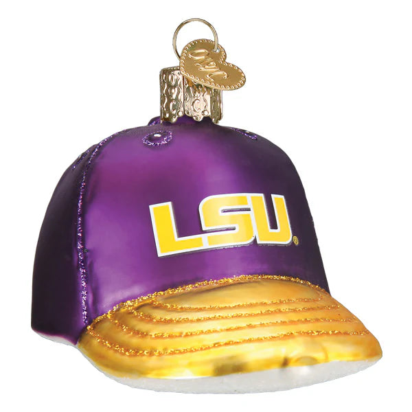 LSU Tigers Baseball Cap Ornament