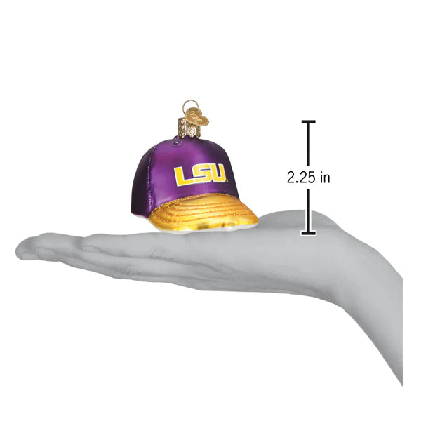 LSU Tigers Baseball Cap Ornament