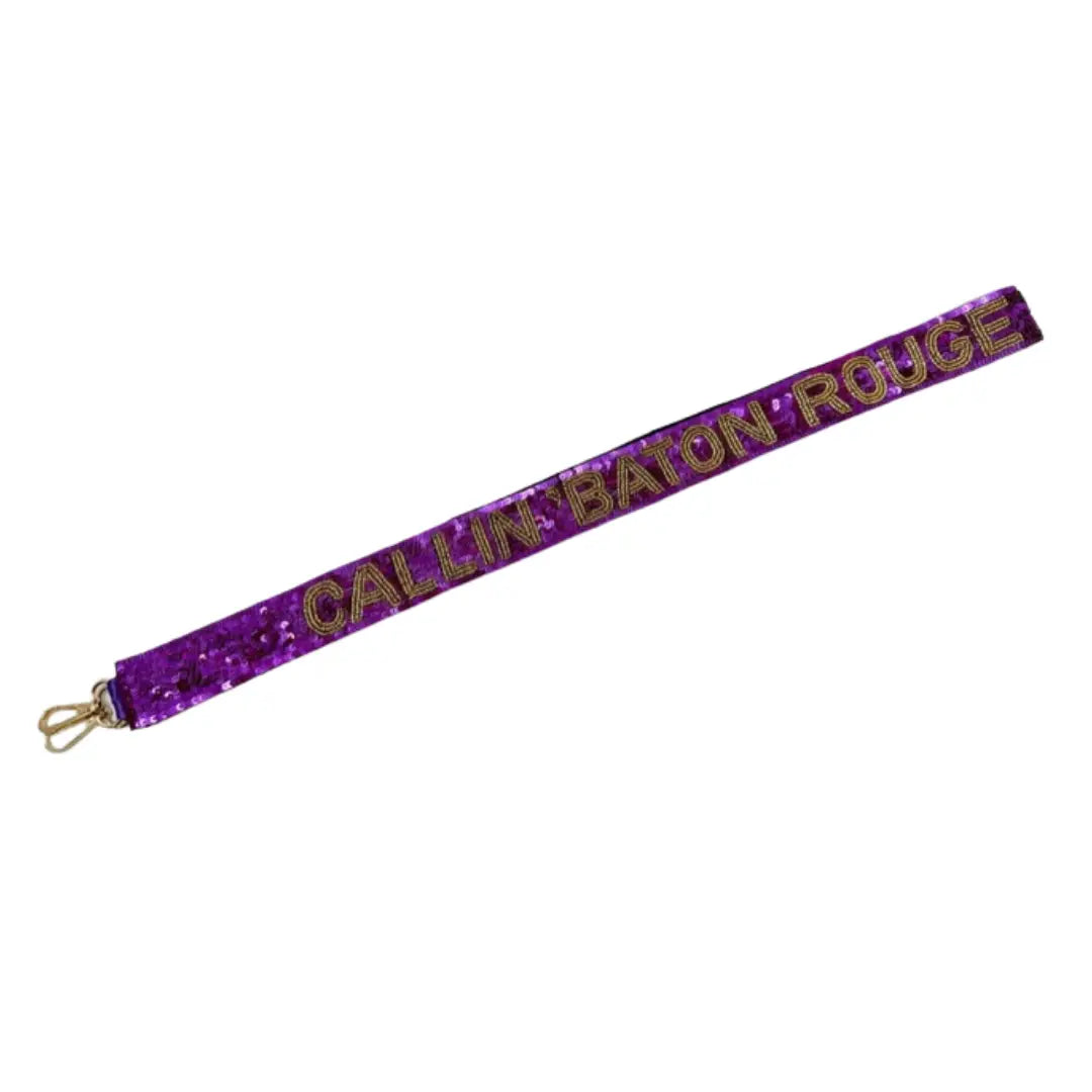 Purse Strap Sequin Callin Baton Rouge