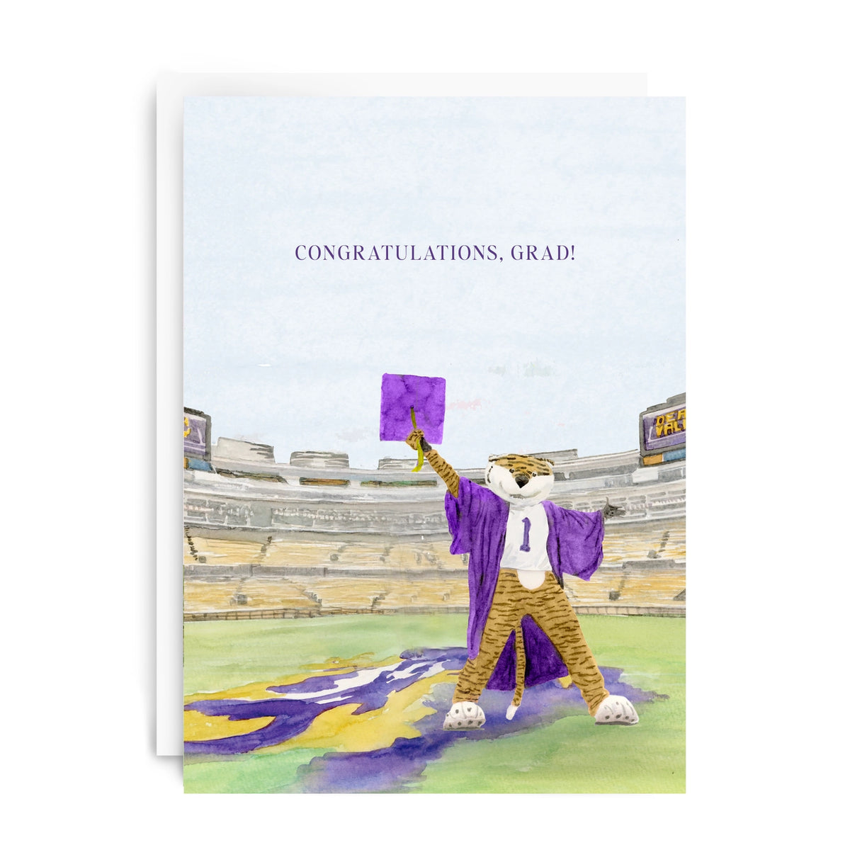 LSU Tigers Graduation Card Congratulations Grad