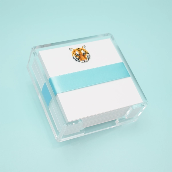 Desk Set Tiger Face Square