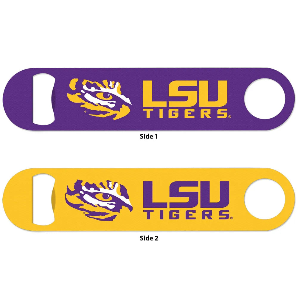 LSU Tigers Bottle Opener Metal 2 Sided