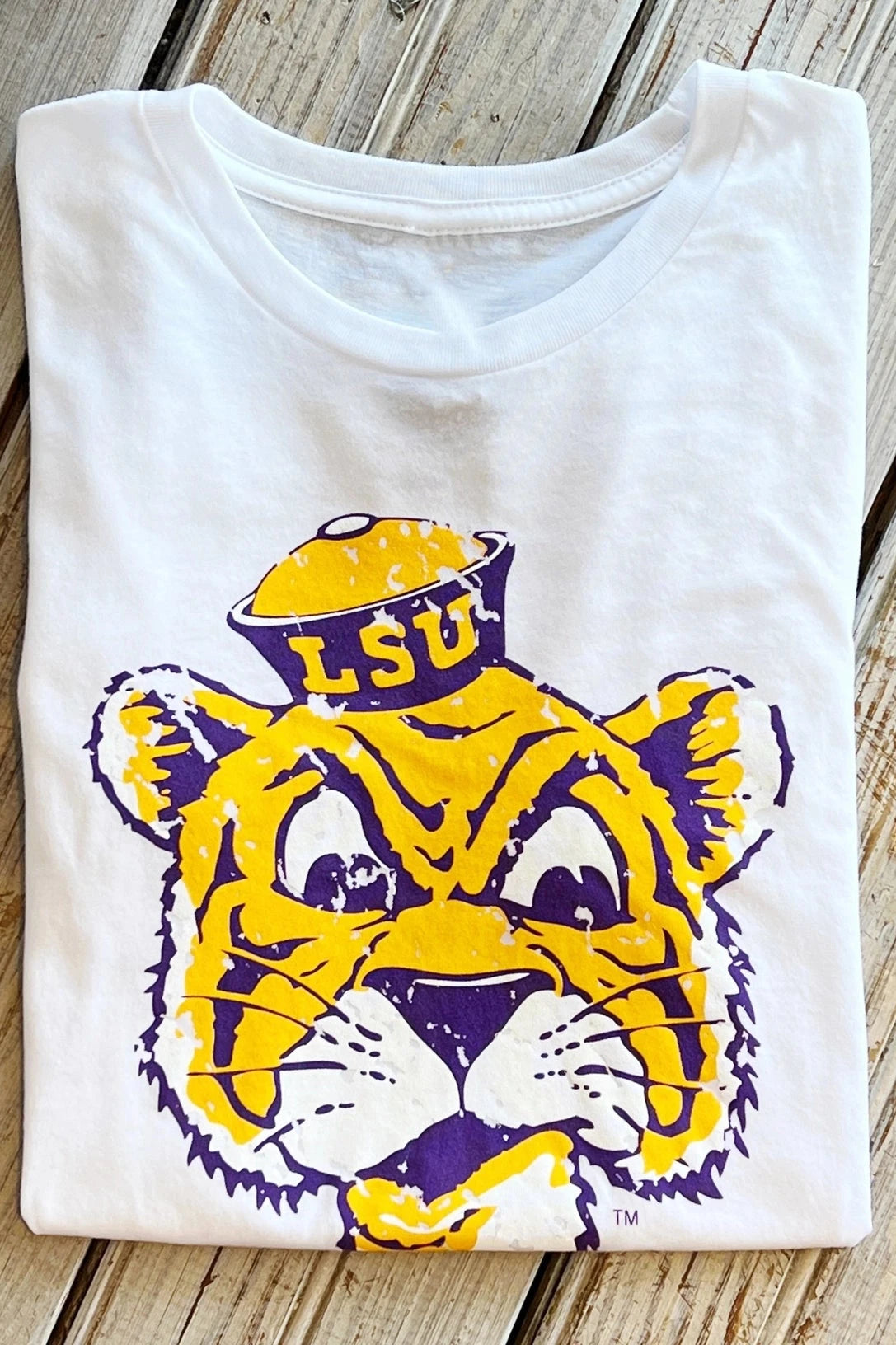 lsu tigers gear LSU Tigers Women's T-Shirt Sailor Mike