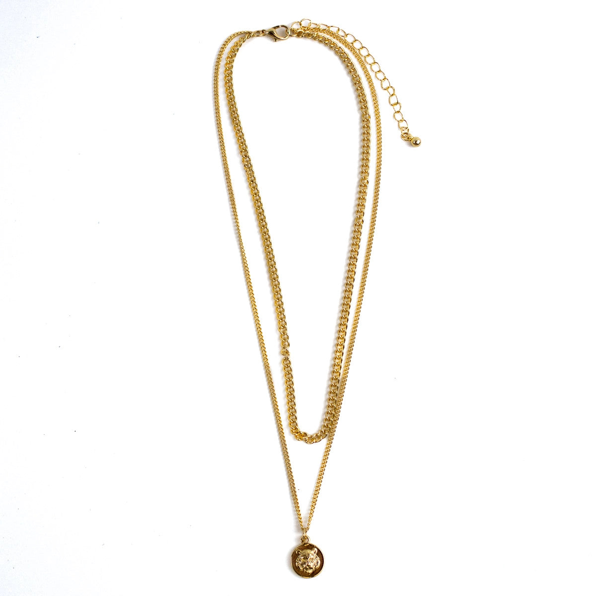 Necklace Tiger Layered Gold RS