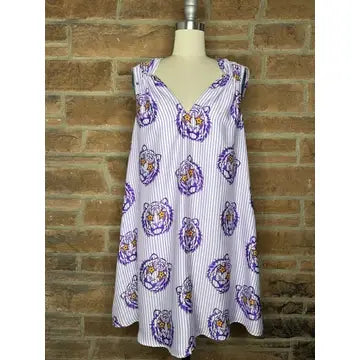 Women's Evelyn Purple Dress