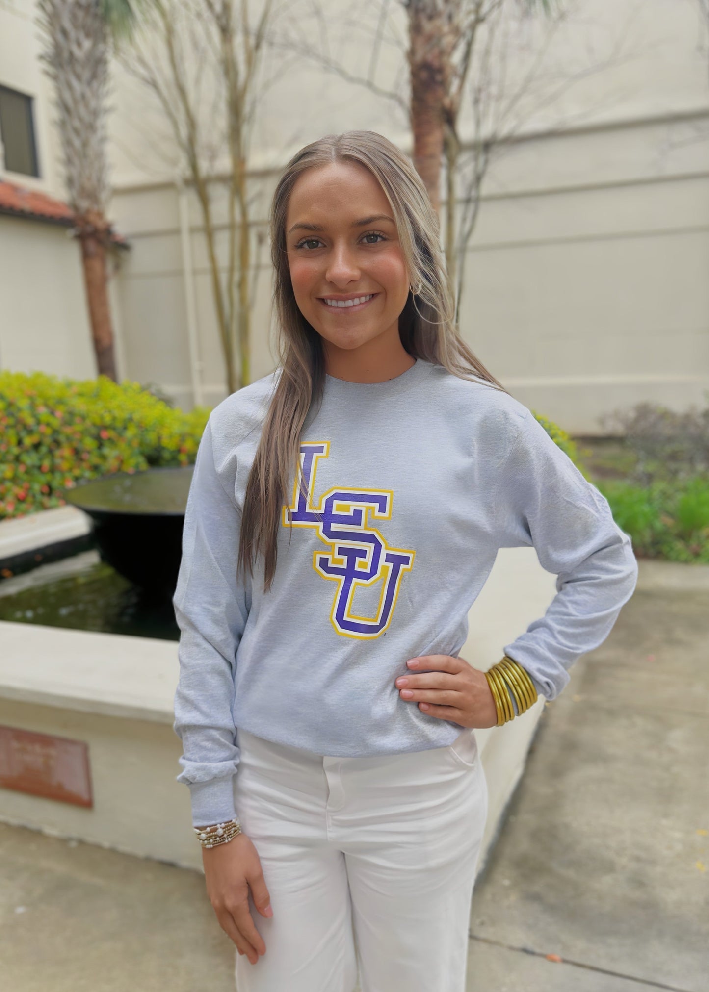 LSU Tigers T-Shirt Long-Sleeve Interlock BA