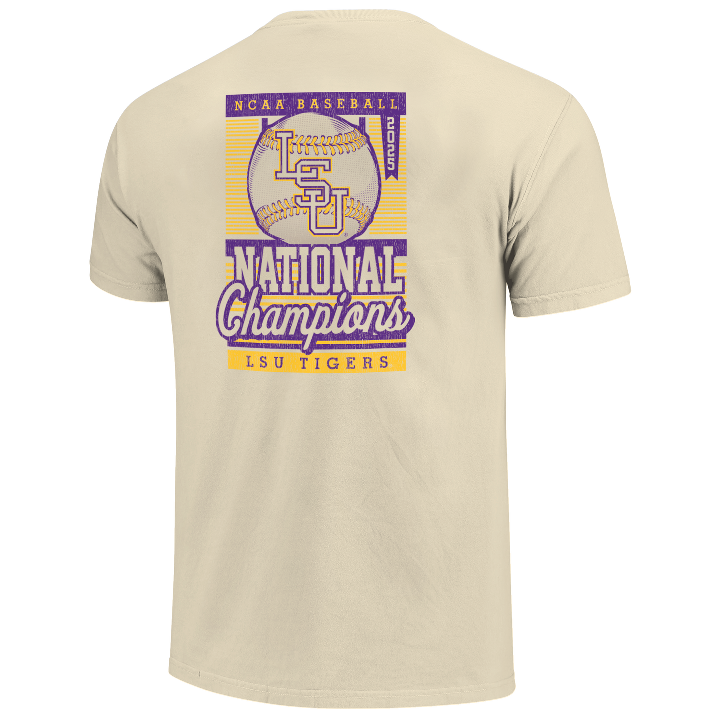LSU Tigers 2025 CWS National Champions Comfort Colors Tee