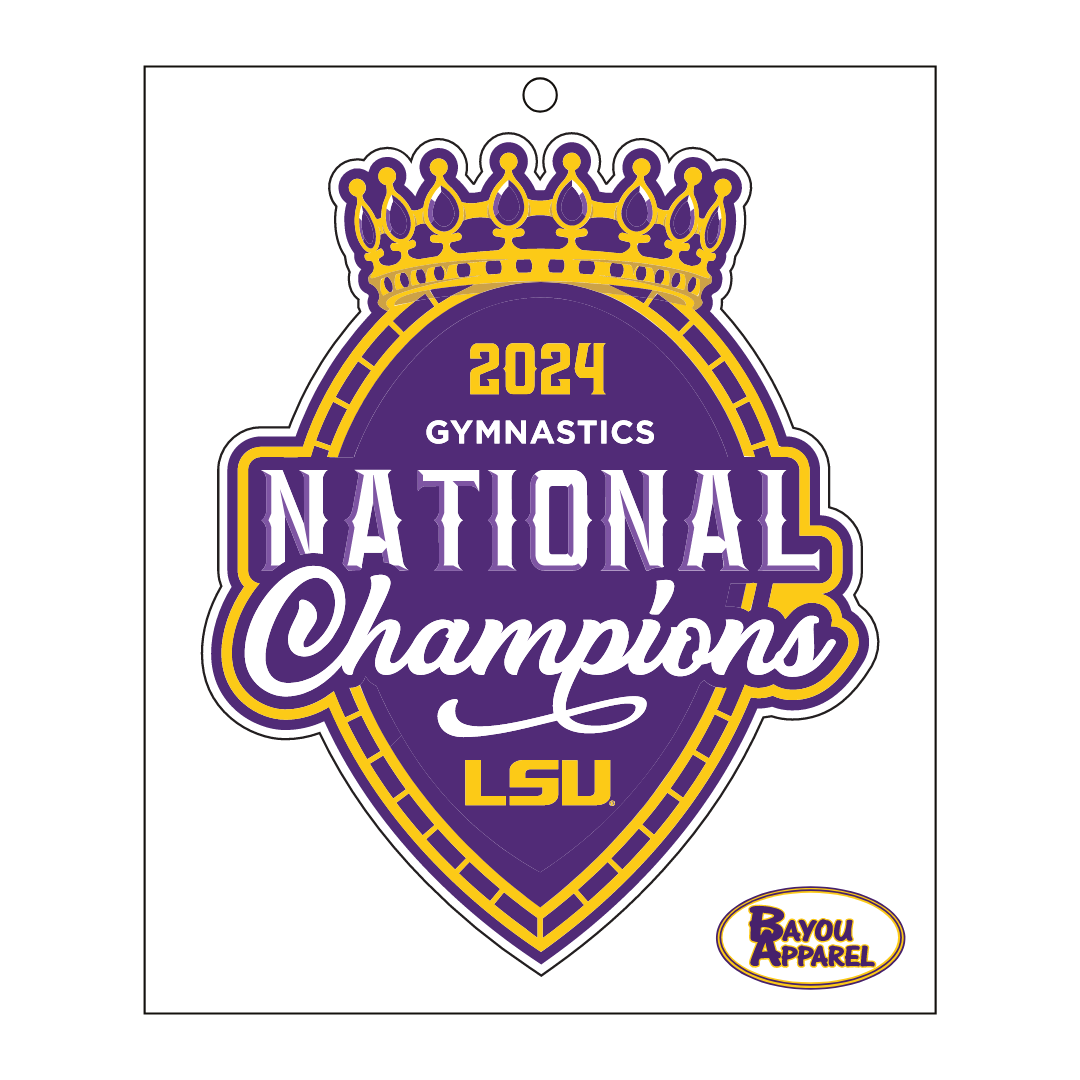 Lsu Tigers 2024 Gymnastics National Champions Decal – Lsu Alumni 