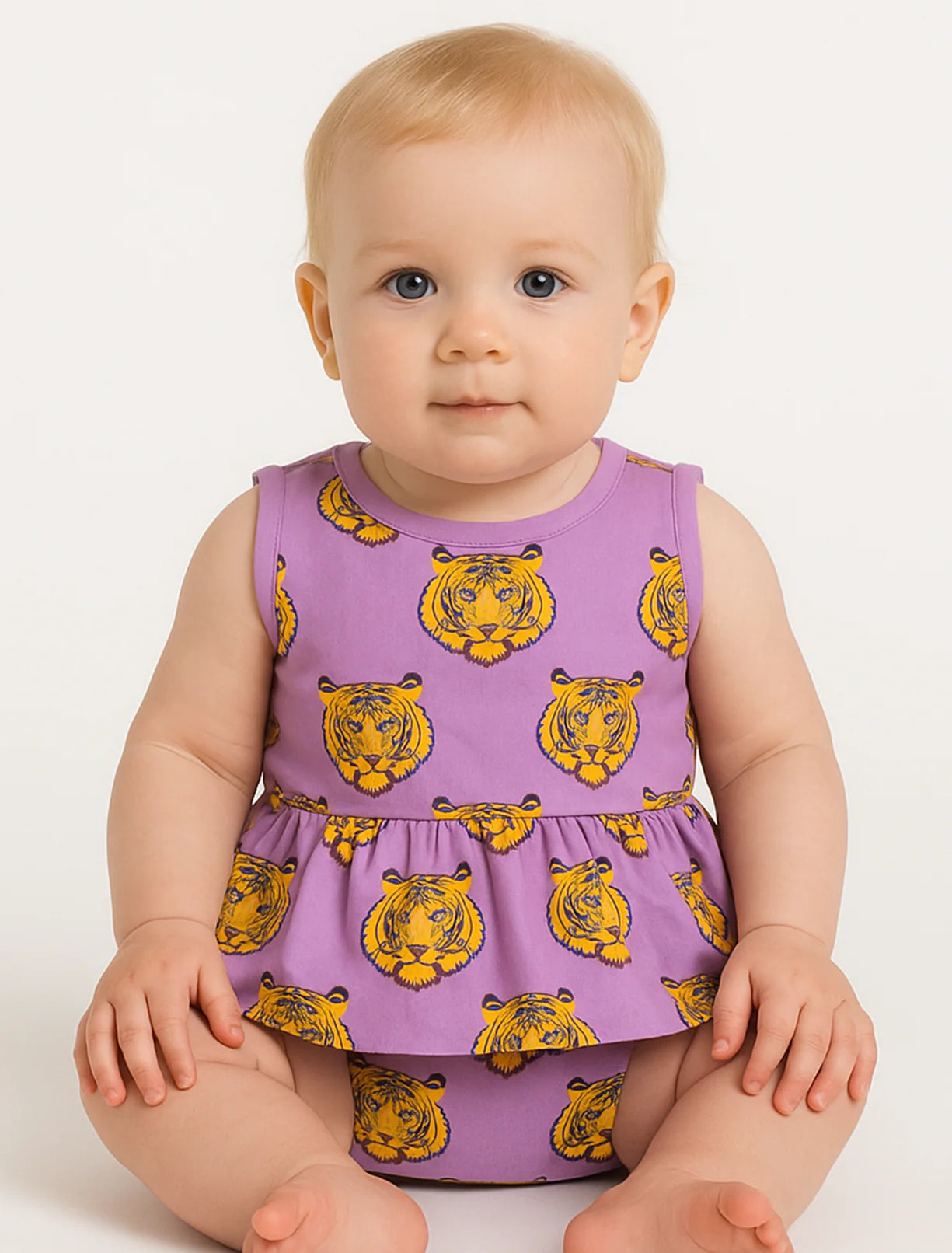 LSU Tigers Poplin Onesie Dress