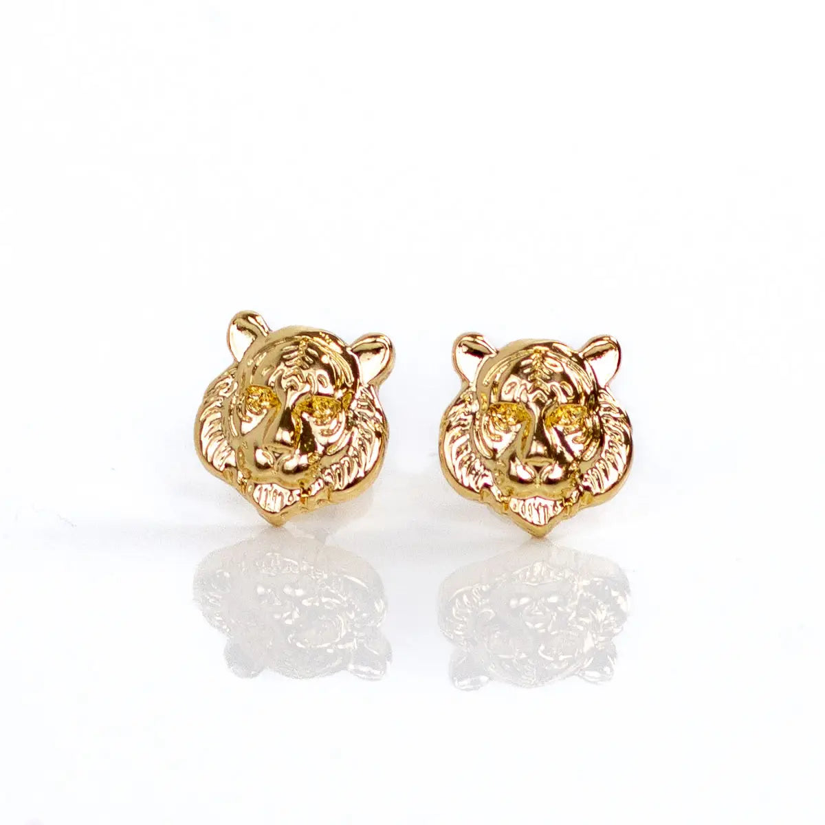 Earrings Tiger Gold 5" Stud The Royal Standard