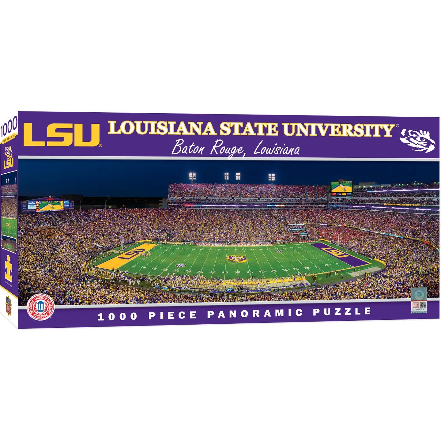 LSU Tigers Panoramic Stadium 1000 Piece Puzzle