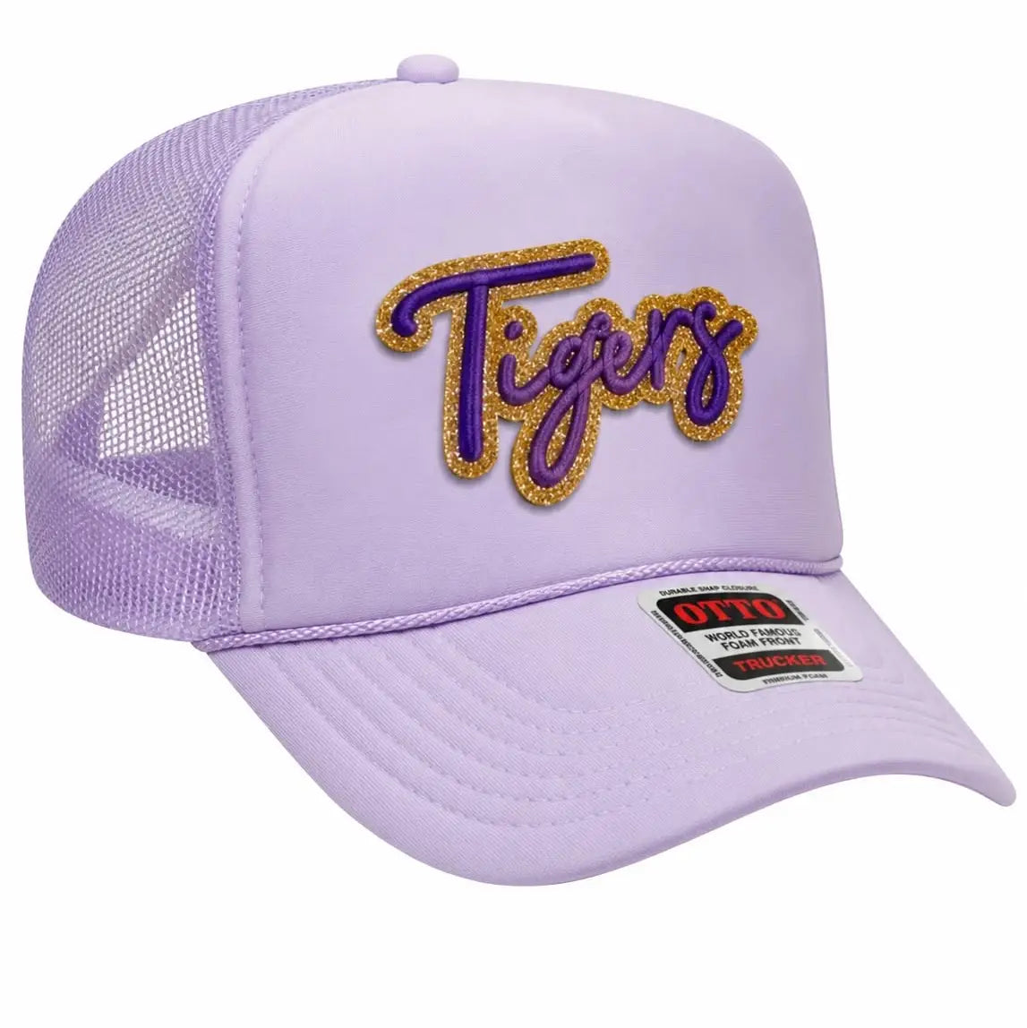Cap Trucker Purple & Gold Glitter with a Patch