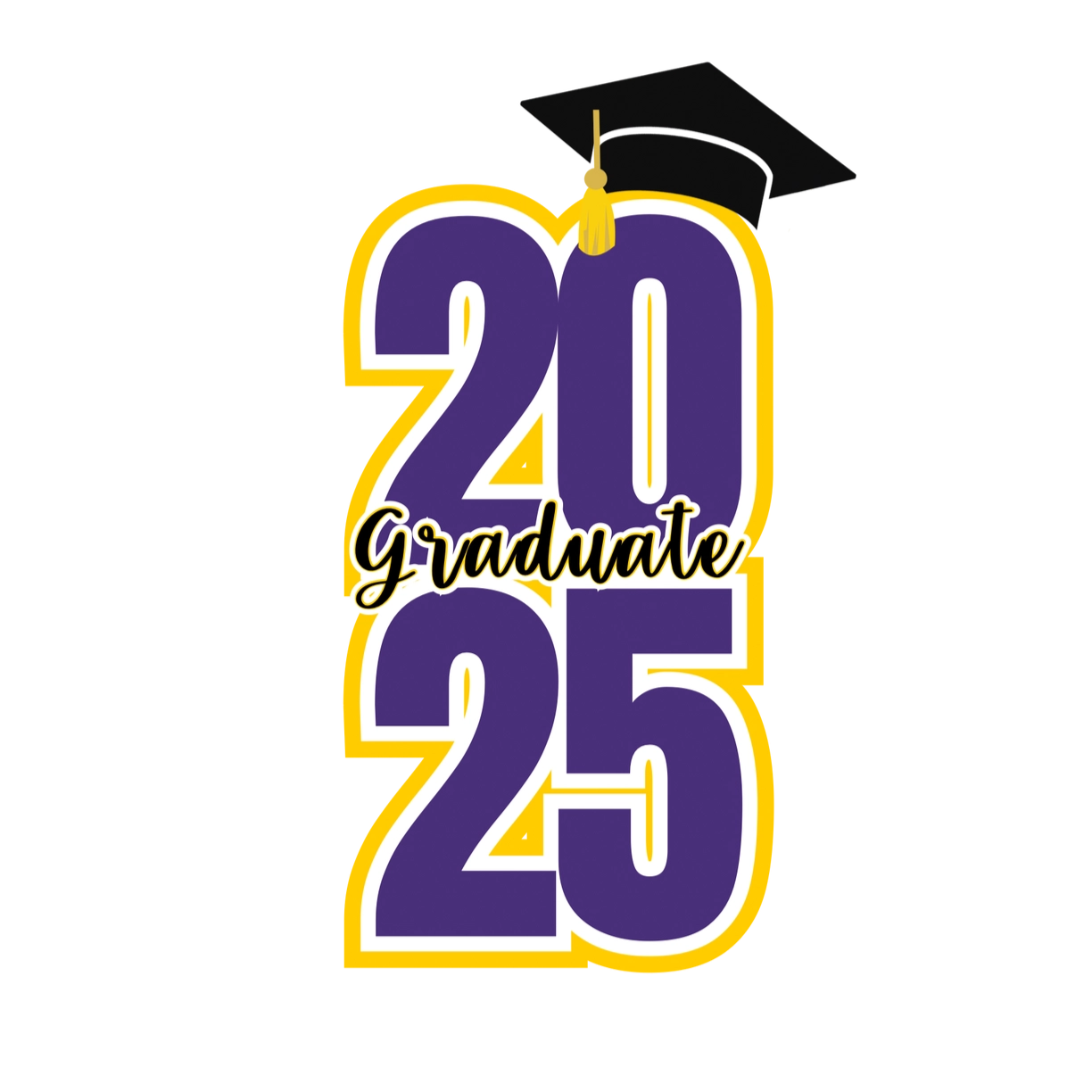 LSU Tigers Graduation 2025 Sign