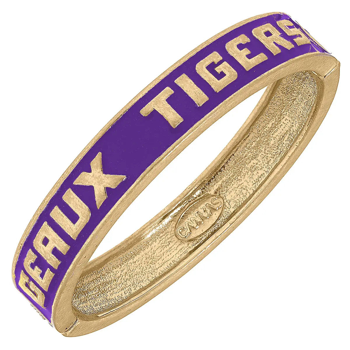 LSU Tigers Bracelet Logo Hinge Bangle