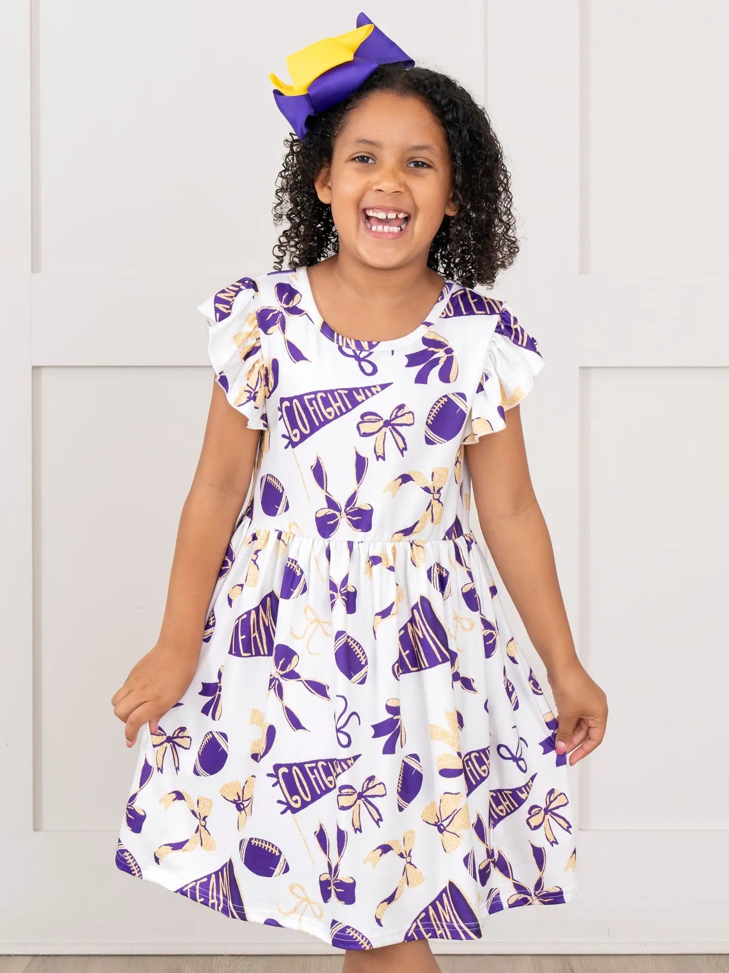 Girls Go Team Flutter Swing Dress