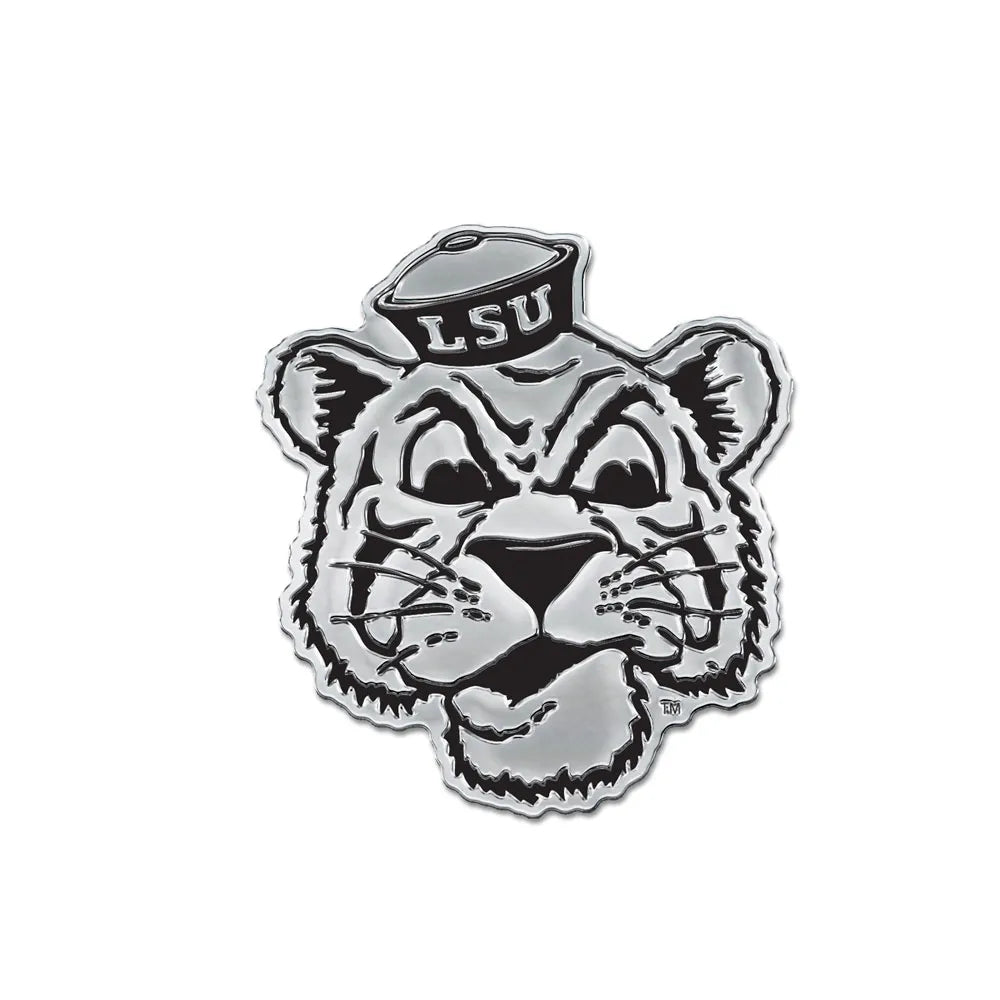 LSU Tigers Mike the Tiger Vault Logo Auto Emblem