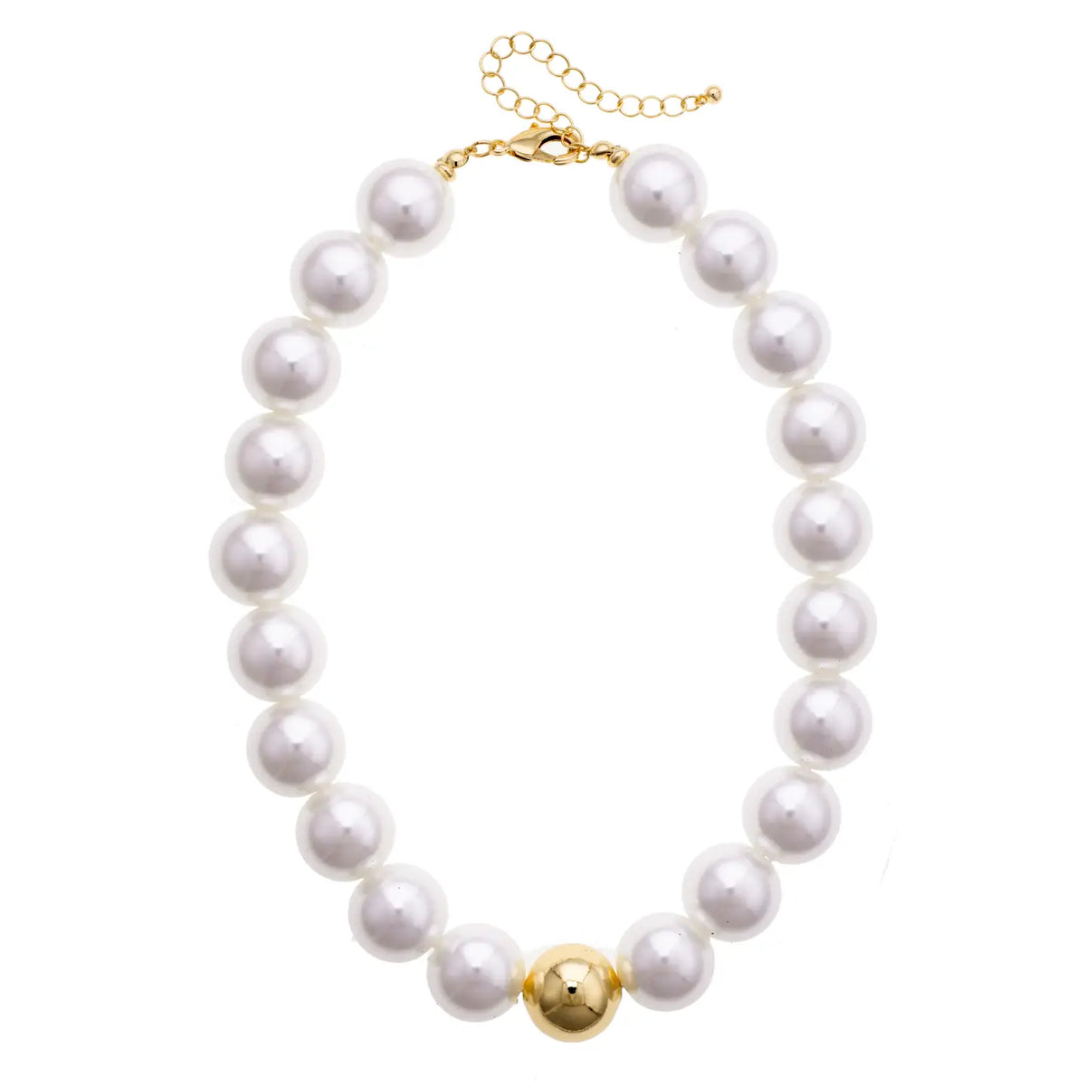 Necklace Marjorie Beaded in Ivory