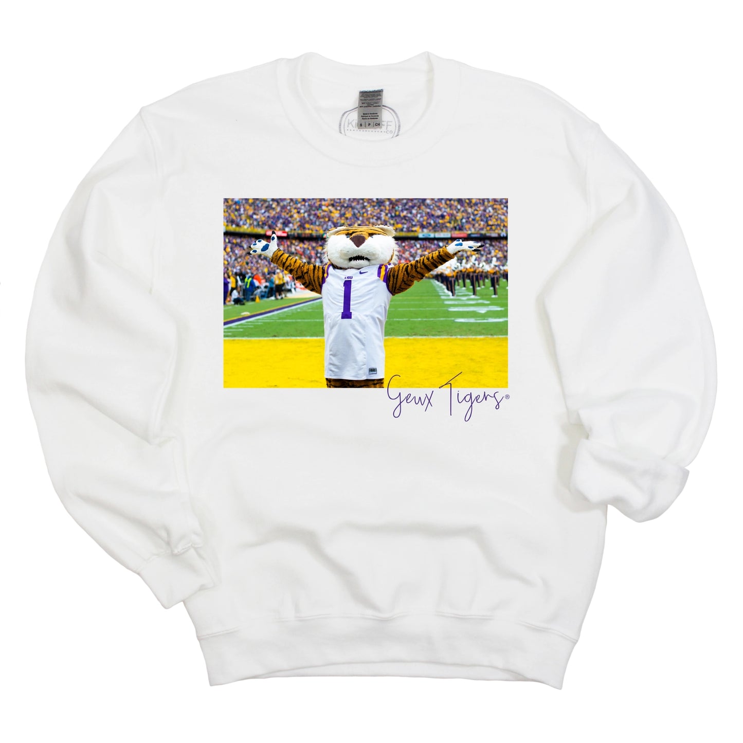 LSU Tigers Sweatshirt Crewneck Fleece Stadium