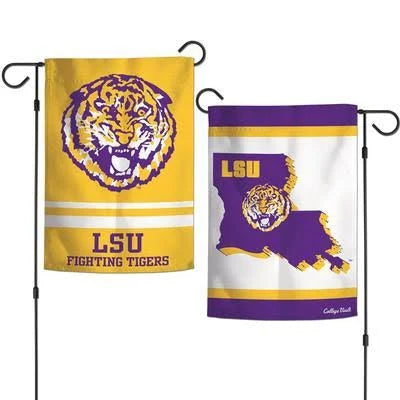 LSU Tigers Garden Flag 12 x 18 2 Sided Banner