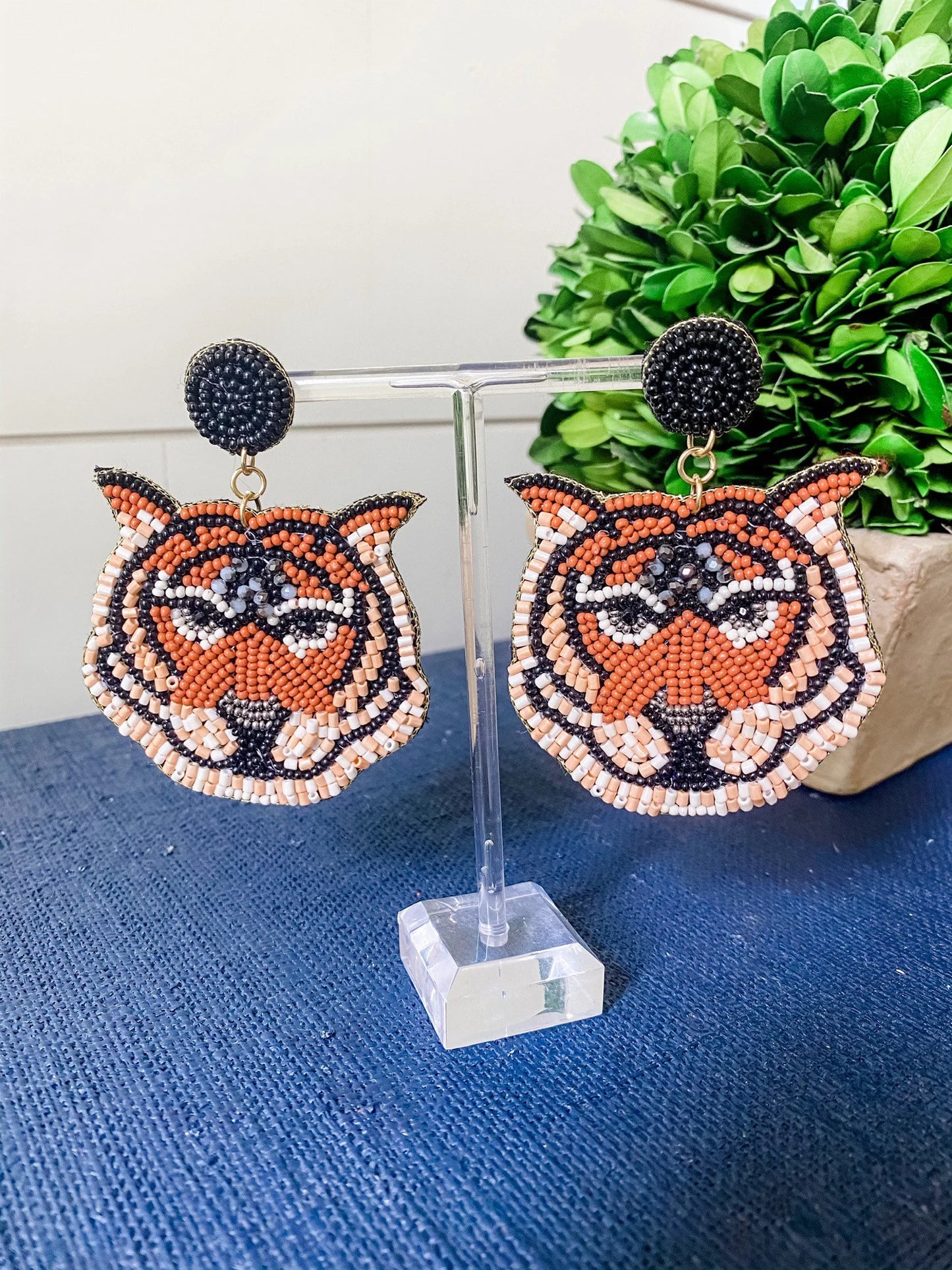 Earrings Seed Beed Wide Large Tigerhead Il