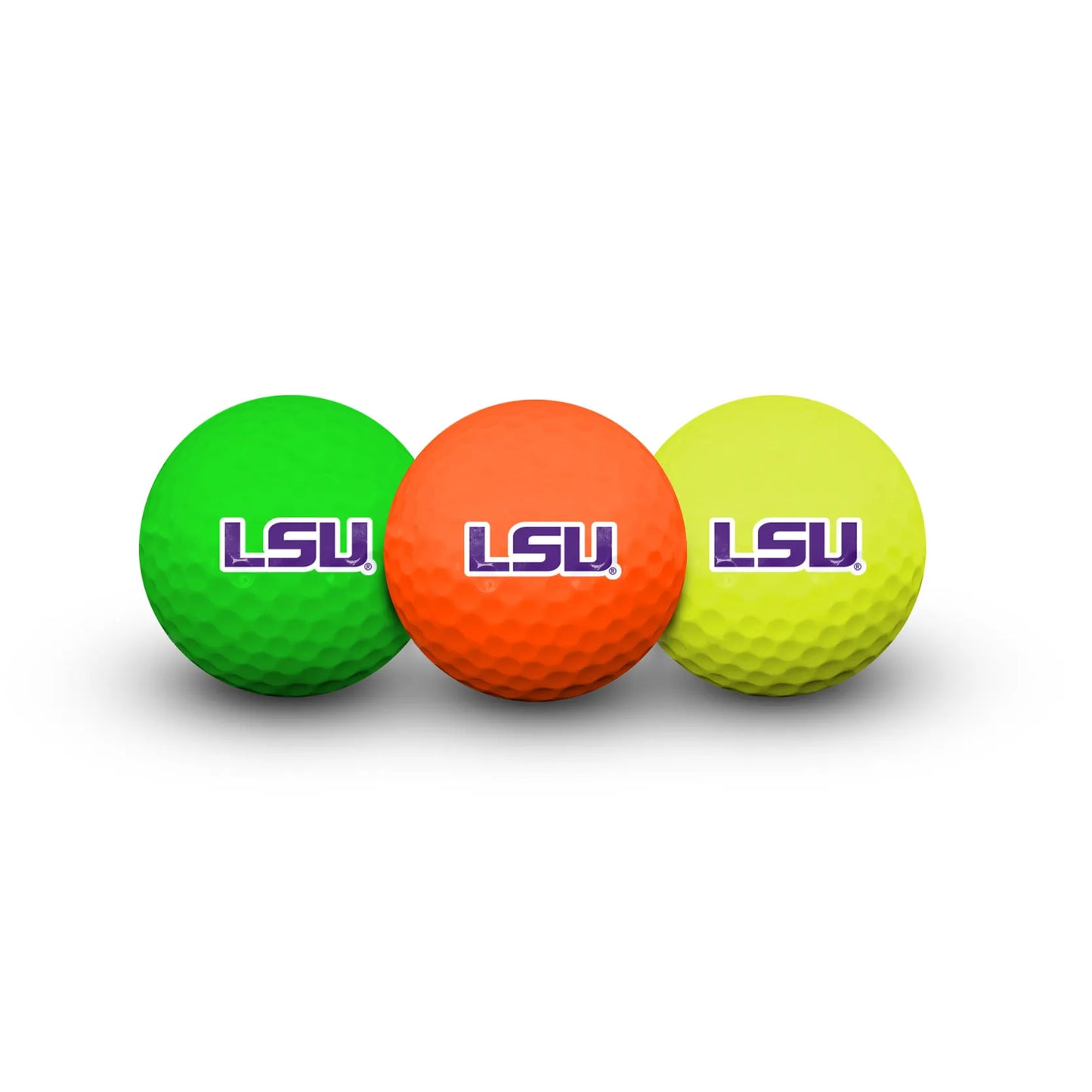 LSU Tigers Colored Golf Balls