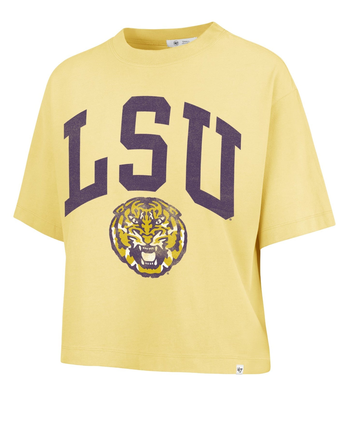 LSU Tigers Women's Crop T-Shirt Shale Montalik