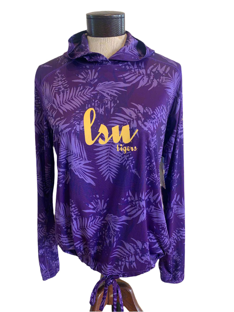 LSU Tigers Women's Columbia Summerdry Printed Hoodie