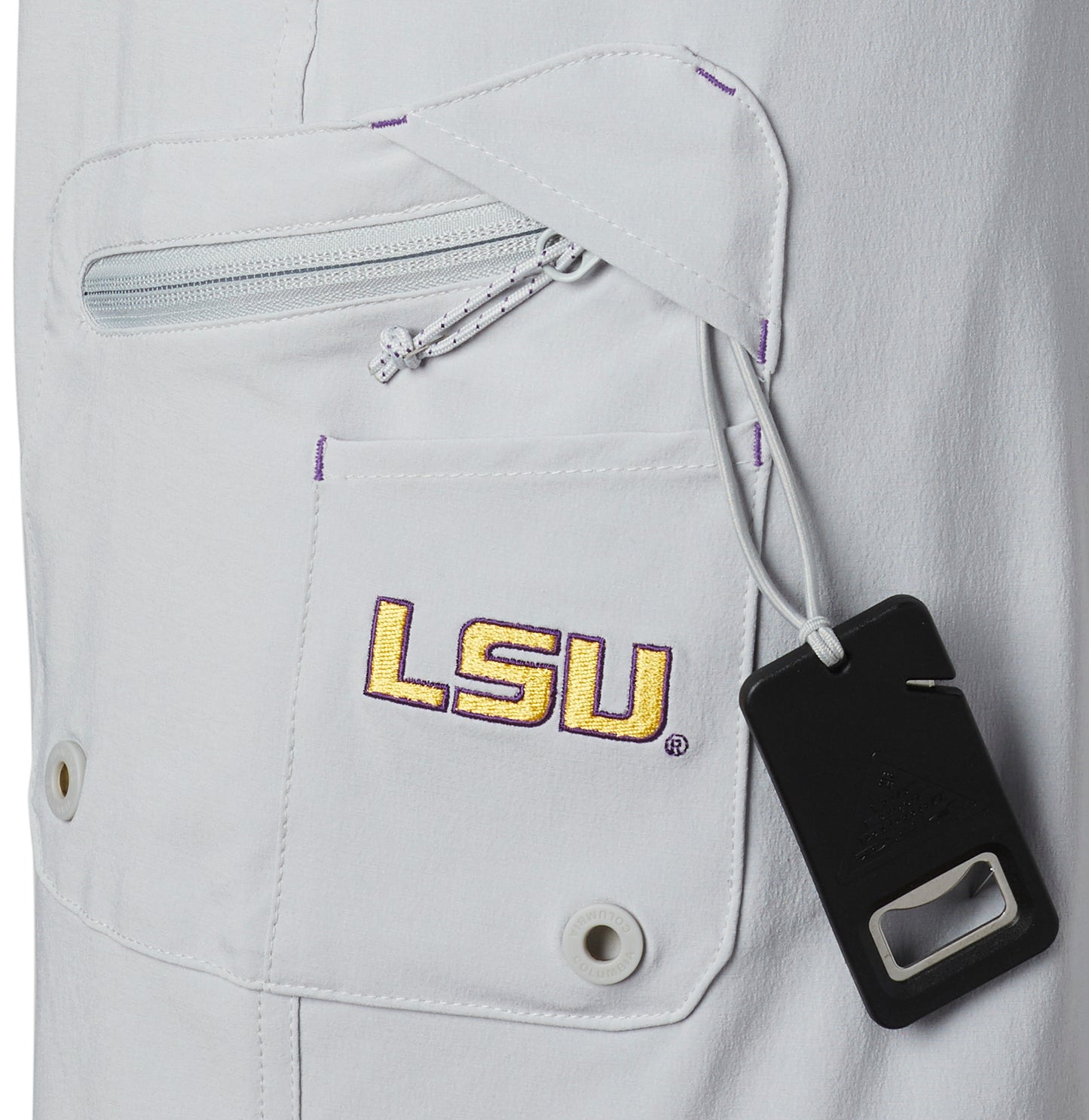 LSU Columbia Men's Shorts - Grey