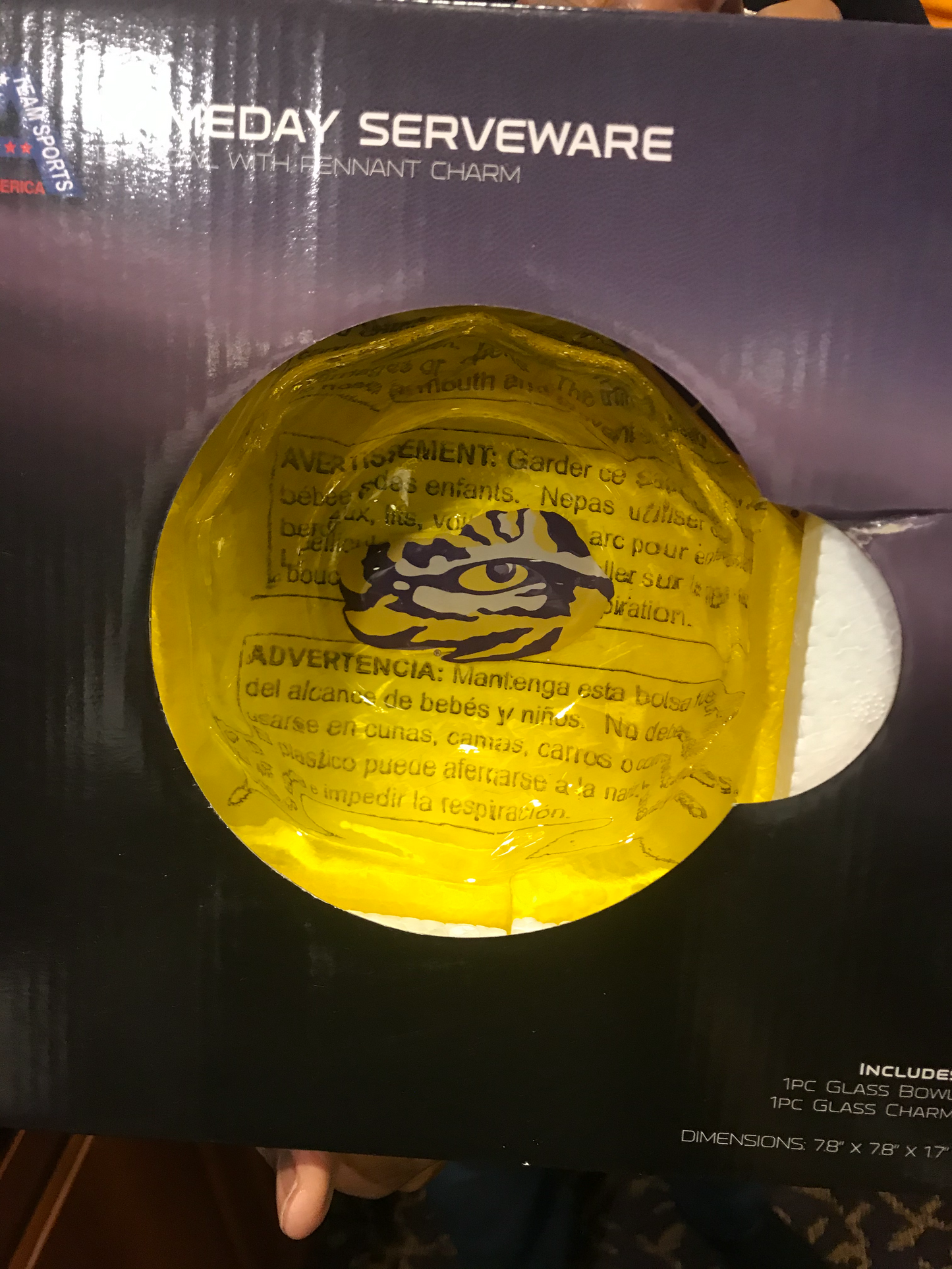 LSU Tigers Gameday Serveware Chip and Dip
