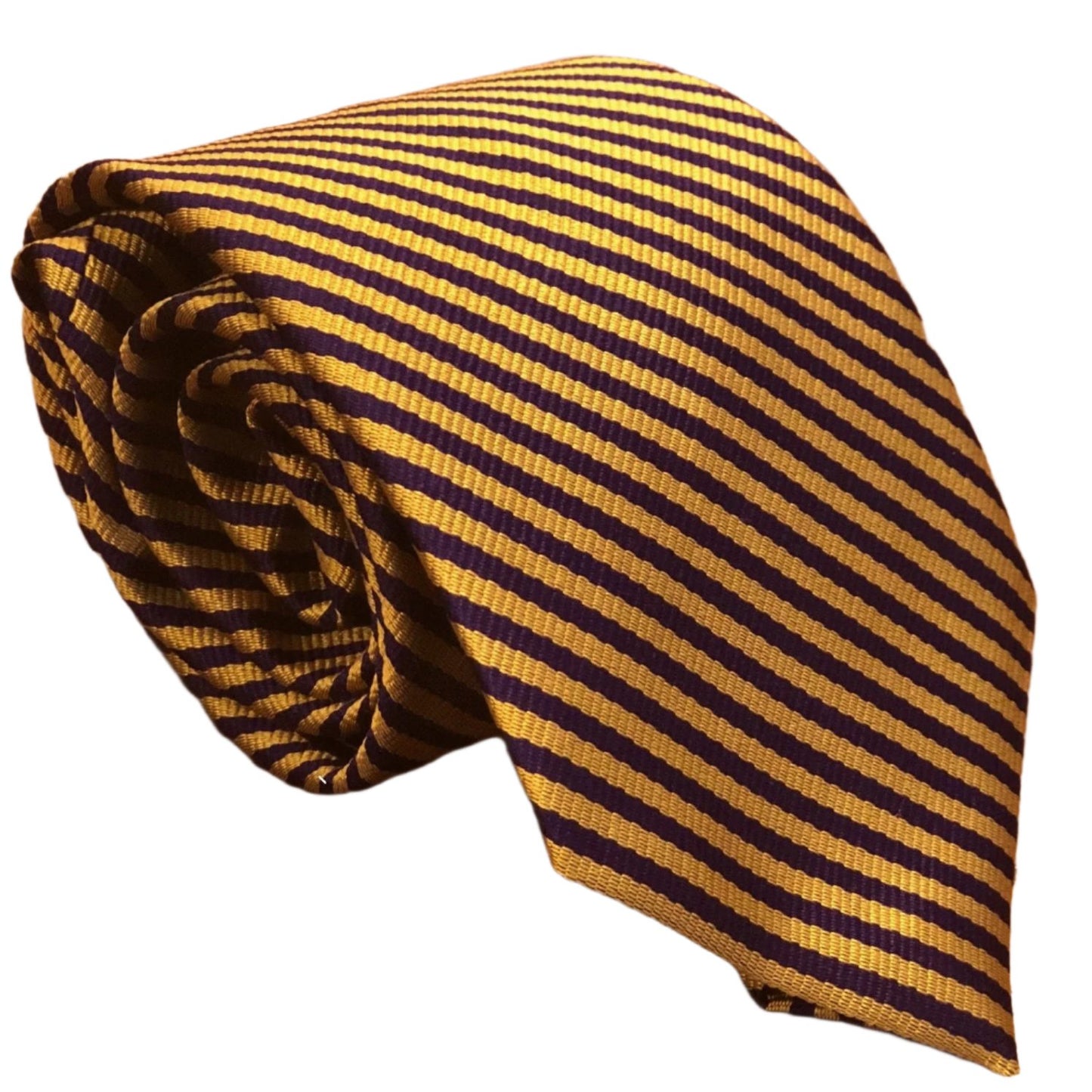 LSU Purple & Gold Striped Tie