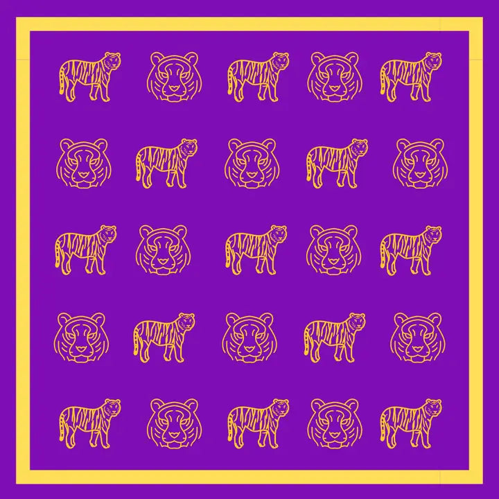 LsU Tigers Scarf Gameday Prints