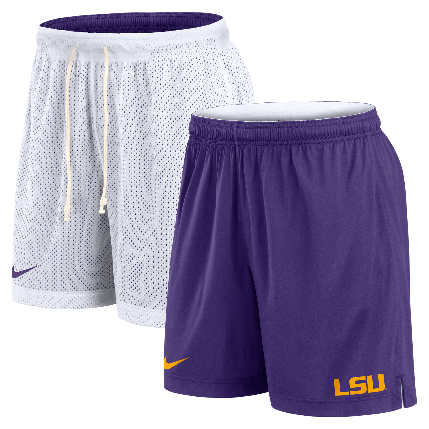 LSU Tigers Men's Nike Reverse Mesh Shorts